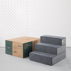 Zinus 3 Step Pet Stairs Ramp Ladder - Charcoal
