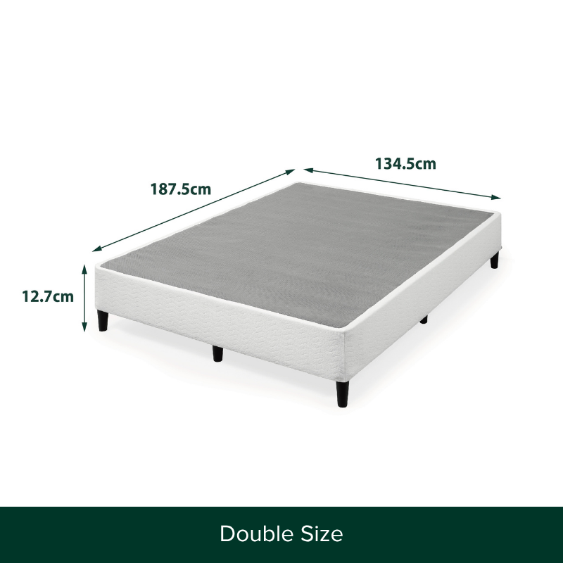 Keenan Ensemble Bed Base Frame, White - by Zinus