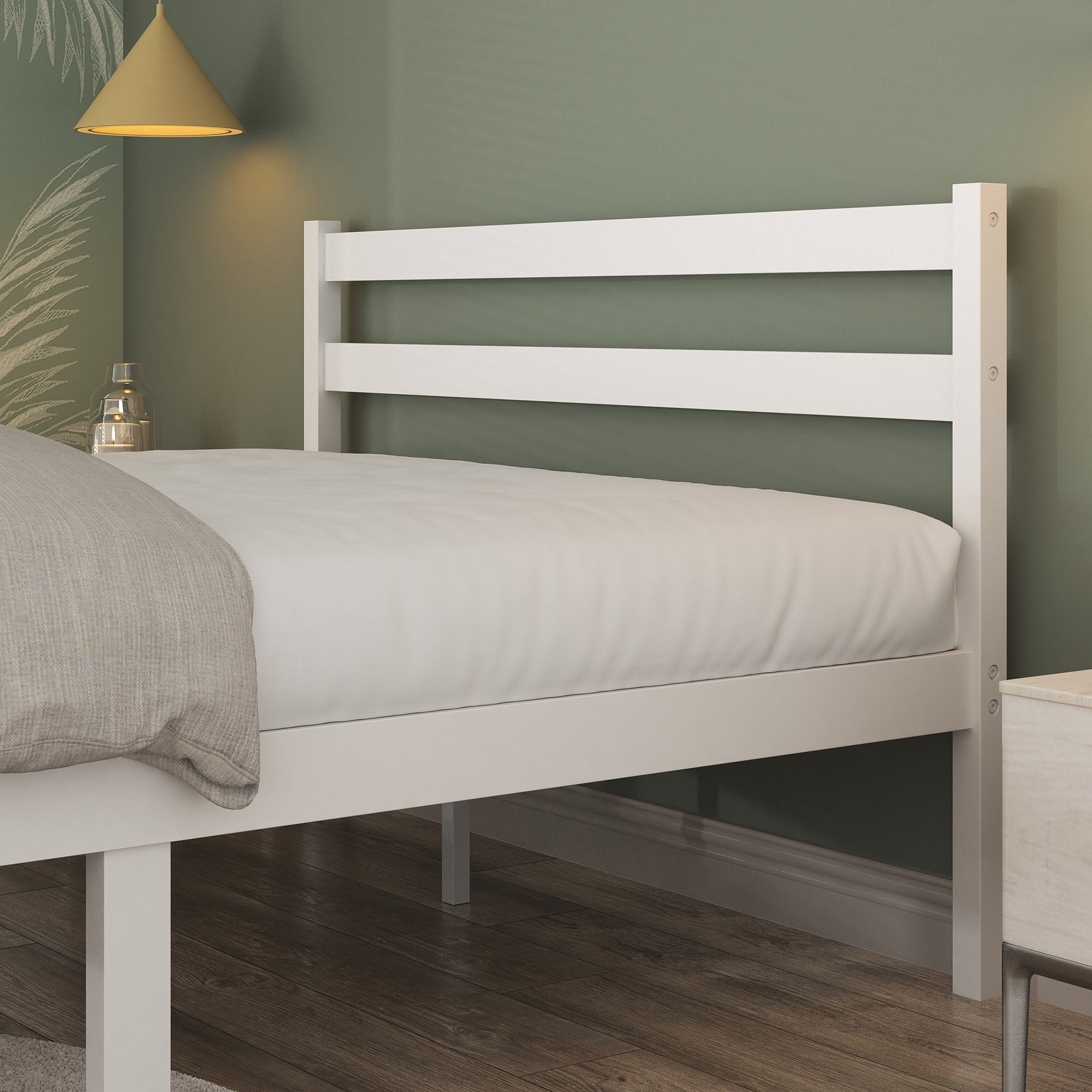 Zinus Heidi Bed 160 x 200 cm - 31 cm hoog - Kingsize bed - Metalen bedframe met hoofdeinde en voeteneinde - Zwart Zinus Heidi Bed 160 x 200 cm - 31 cm hoog - Kingsize bed - Metalen bedframe met hoofdeinde en voeteneinde - Zwart