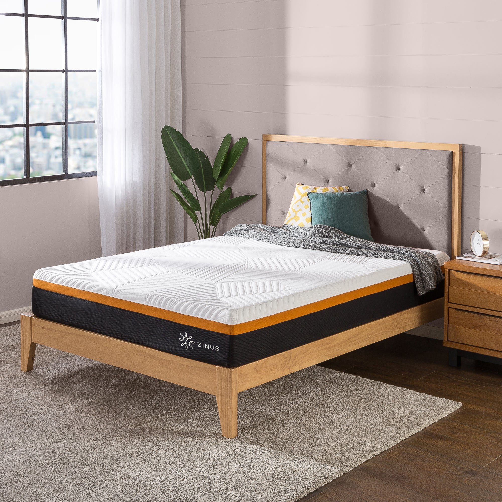Zinus cooling hybrid gel foam mattress discount